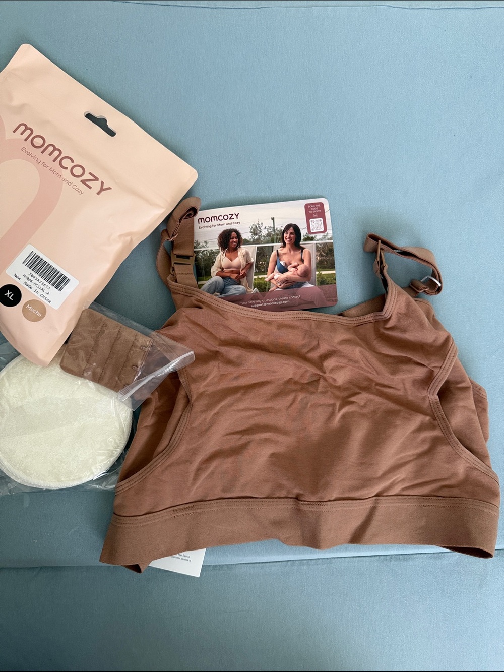 Momcozy Mocha Pumping Bra - Mocha, XL - Picture 4 of 10